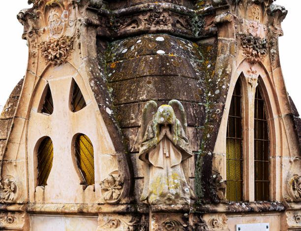 A closeup shot of the Expiatory Temple of the Holy Family located in Barcelona during daylight