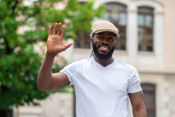 istock Well-built good looking african american man in a white tshirt 1504299878