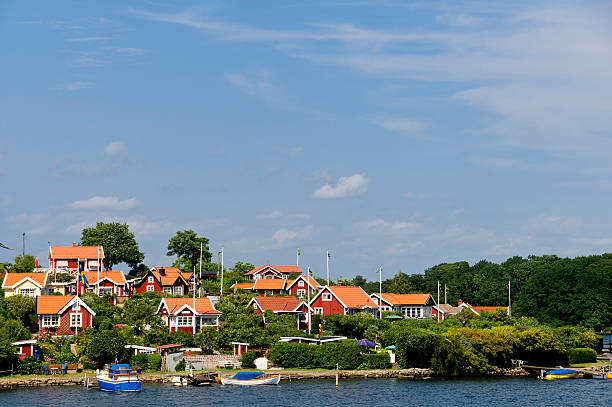 istock Red cottages in Brändaholm , Sweden 150434274