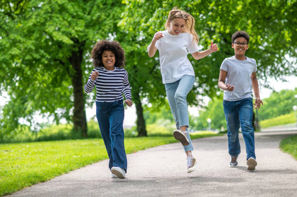 istock Friends having fun in the park and feeling good together 1504355822