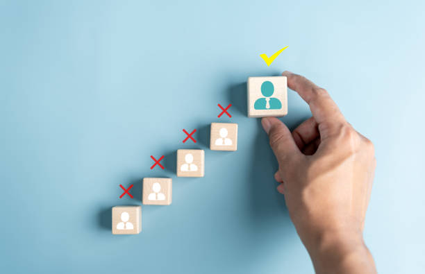 istock HRM or Human Resource Management, Hand tick or selective and accept to manager icon which is among staff icons for human development recruitment leadership and customer target group concept. 1504388651