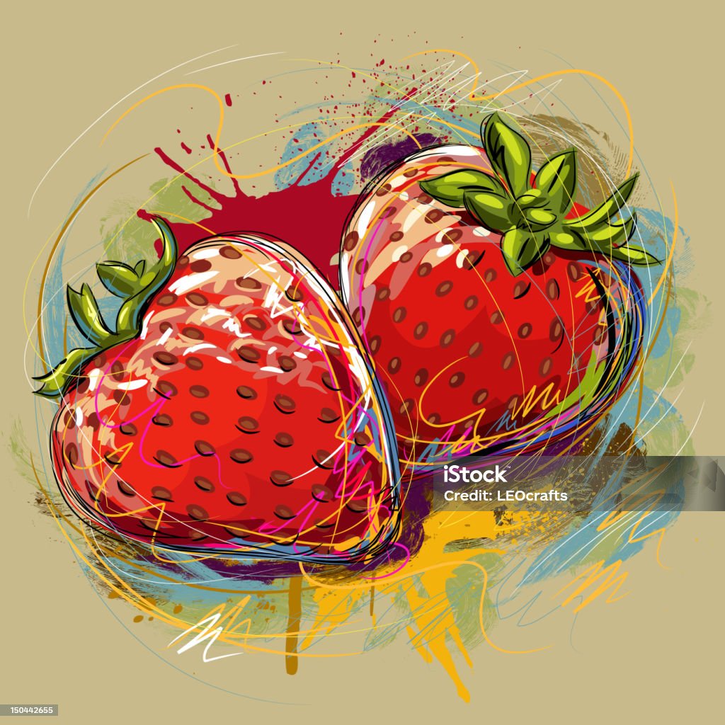 Des fraises de prime fraîcheur - clipart vectoriel de Fraise libre de droits