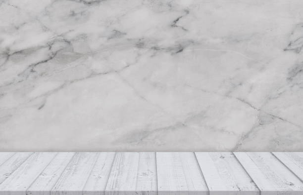 istock Studio Background Marble Wall Texture with Wood floor,Empty Display Room Nature Granite Stone Wall with White Wood pattern Surface,Luxury Backdrop for Cosmetic,Spa Product Display Presentation 1504440814