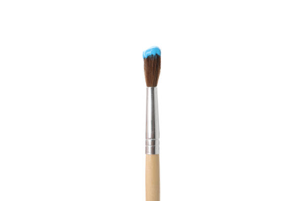 istock Paint brush with paint isolated on white background 1504474000