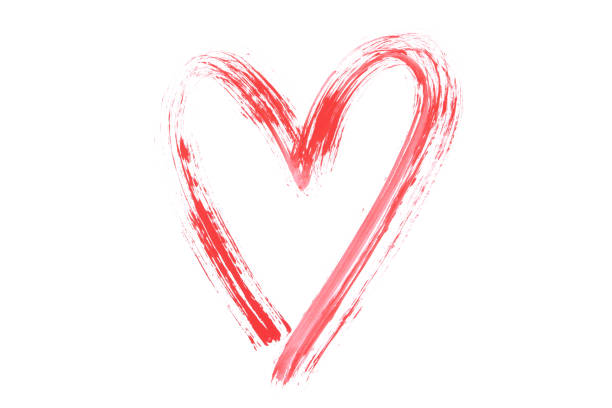 istock Paint smear heart isolated on white background 1504478383