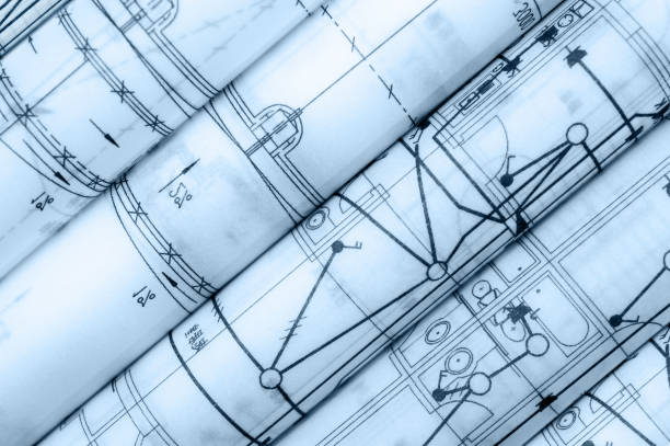 istock Construction Blueprint-Semi-Transparent Parchment Paper 150448801