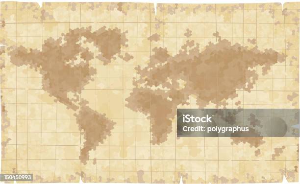 Mappa Del Mondo - Immagini vettoriali stock e altre immagini di Affari - Affari, Africa, Antico - Condizione