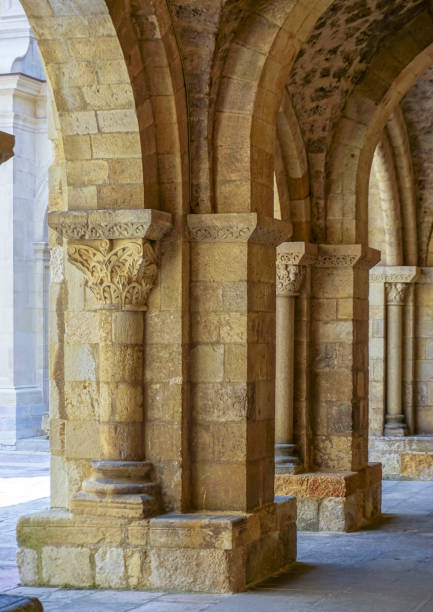 istock Stone columns in the cloister inside the Leon cathedral 1504513980