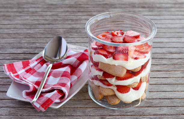 istock Strawberry and cream dessert – trifle 1504535087