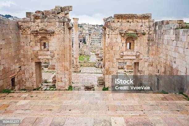 Artemis Temple In Ancient City Gerasa To Modern Jerash Stock Photo - Download Image Now