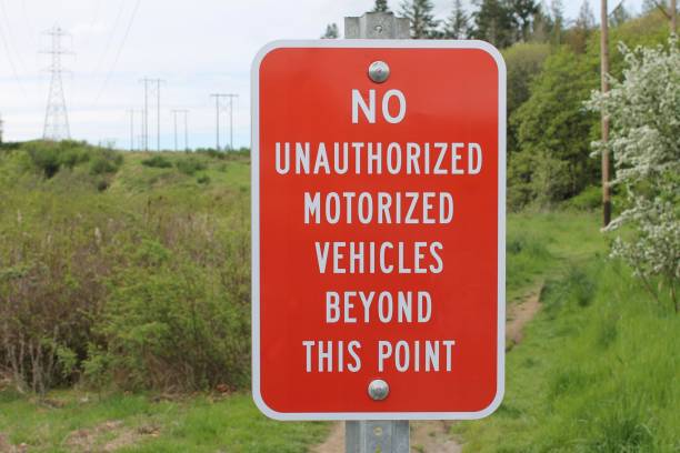 istock sign noting limited use of area 1504559972