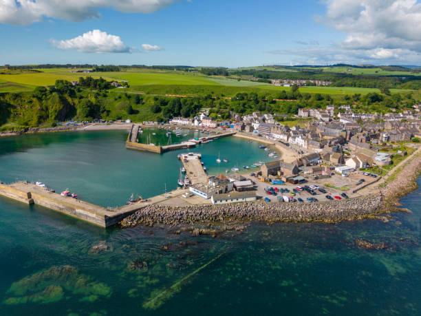 istock Stonehaven in Scotland by drone 1504609472