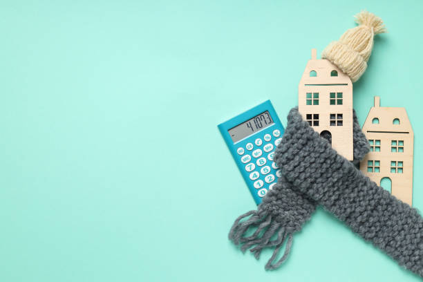 istock Concept of high costs of heating, space for text 1504642357