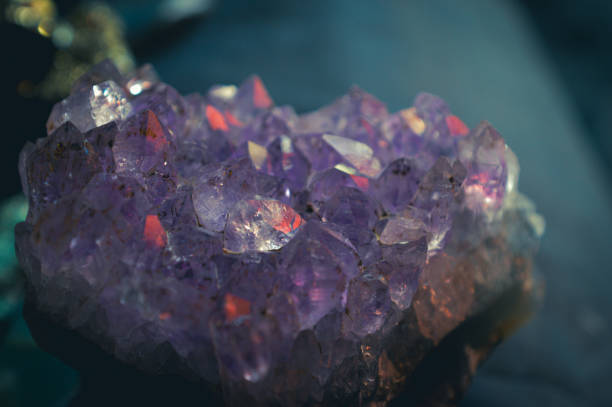 istock Amethyst mineral druse on collection 1504679718