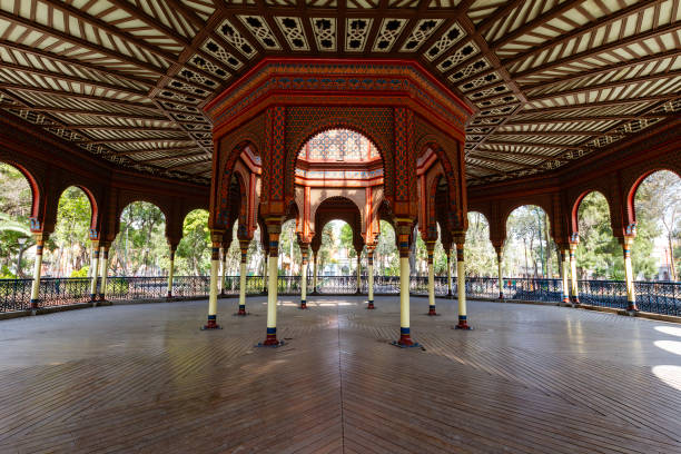 Moorish Pavillion in Mexico City stock photo stock photo