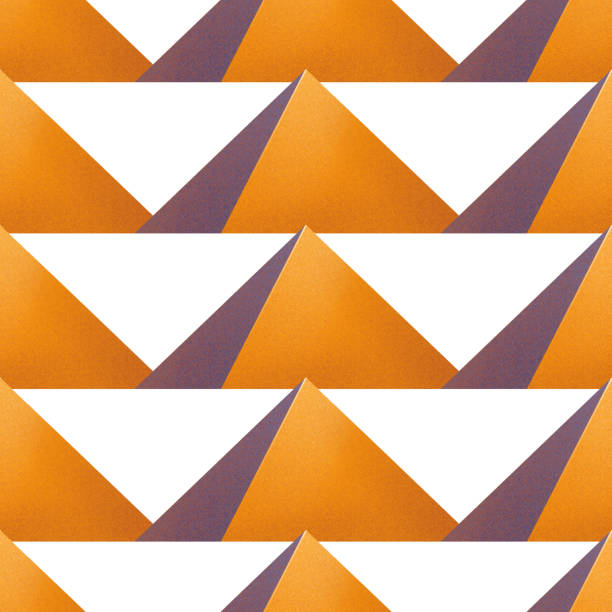 Abstract seamless pattern with an elements af an egyptian pyramids Abstract seamless pattern with an elements af an egyptian pyramids. Digitally painted repeated design drawn in the technique of an airbrushing pyramid of mycerinus stock illustrations