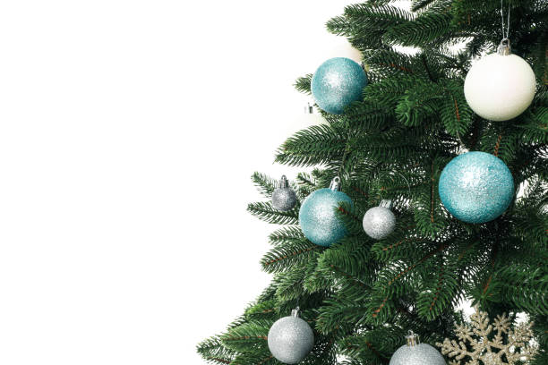 istock Beautiful Christmas tree, isolated on white background 1504770773