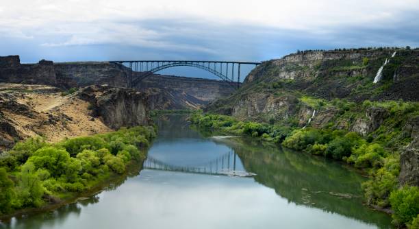 istock Panoramic photo of the Snake River. 1504779639