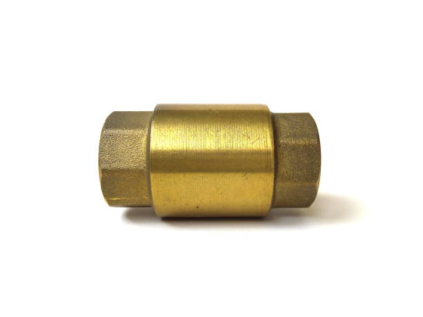 istock Close up of brass check valve isolated on white background. 1504782212