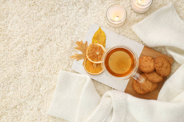 istock Concept of Hygge, warm and cozy composition, space for text 1504810958