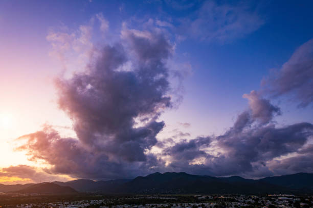 Breathtaking sunset view from Arroyo, Puerto Rico.