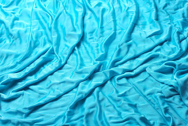 The blue fabric stock photo