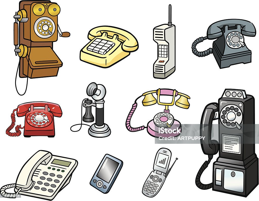 Группа телефона - Векторная графика Телефон роялти-фри