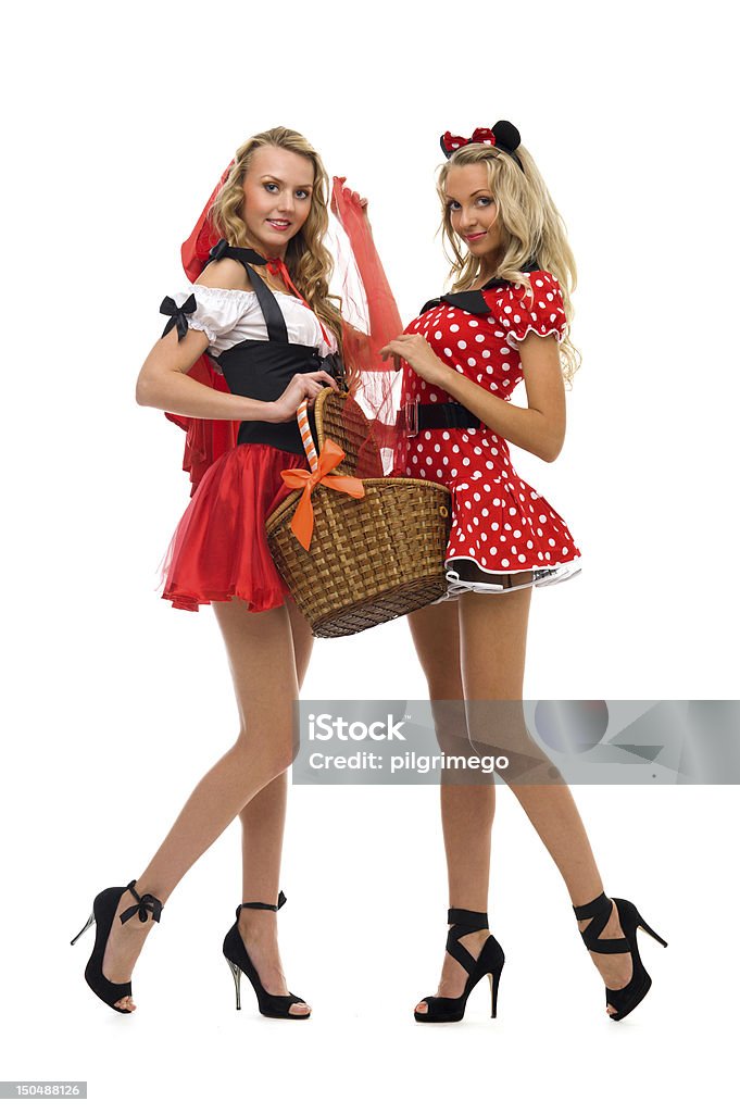 Две женщины в Карнавальный ко�стюм. - Стоковые фото Хэллоуин роялти-фри