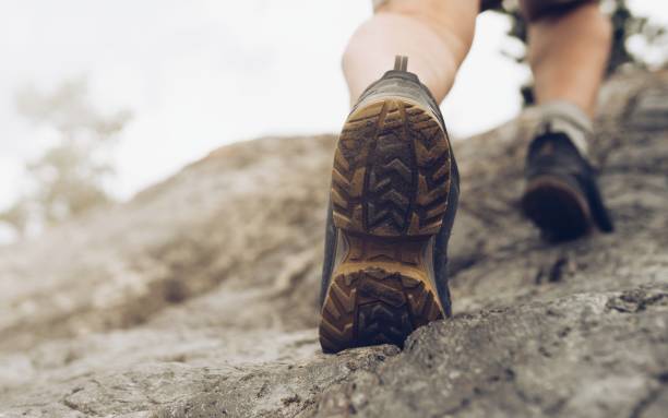istock Mens hiking shoes close up 1504881903
