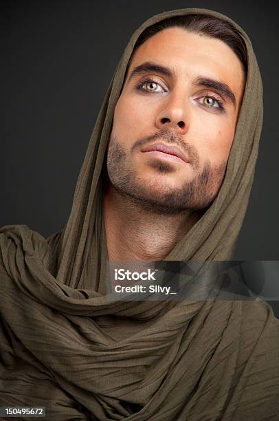 Young Men With Shawl Stock Photo - Download Image Now - 20-29 Years, 25-29 Years, 30-39 Years