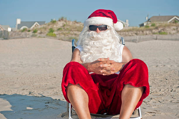 Santa Claus on Vacation stock photo