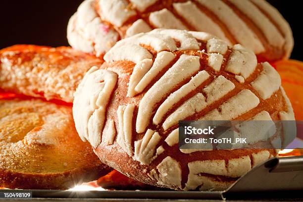 The Concha A Mexican Pastry Stock Photo - Download Image Now - Latin American and Hispanic Culture, Sweet Bread, Sweet Bun