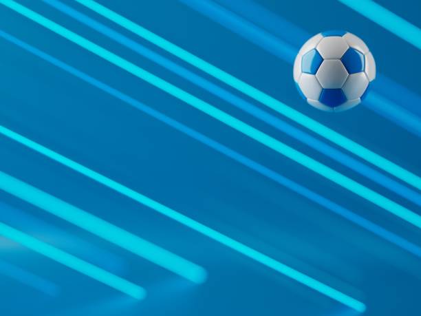 istock football ball 3d object. 3d illustration. graphic background element. sport abstract backdrop. 1504990025