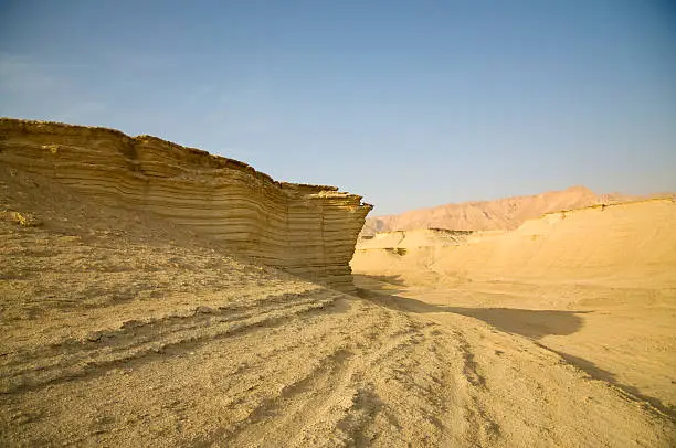 View of Rock layers in Judean Desert