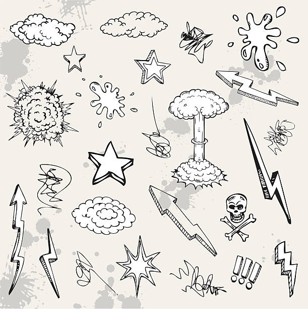 Hand drawn cartoon design vector art illustration