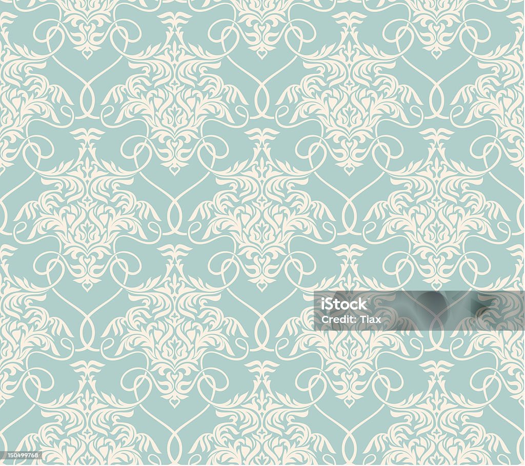 floral nahtlose Tapete - Lizenzfrei Abstrakt Vektorgrafik