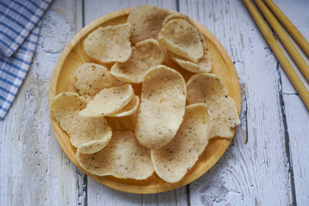 istock A top view of a Crisp Shiitake Mushroom appetizer lined up on a breakfast plate. 1505005187