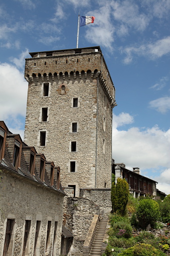 Lourdes Castle Stock Photo - Download Image Now - Architecture, Europe ...