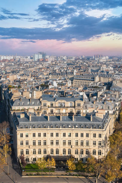 istock Paris, typical Haussmann facades and roofs 1505049507