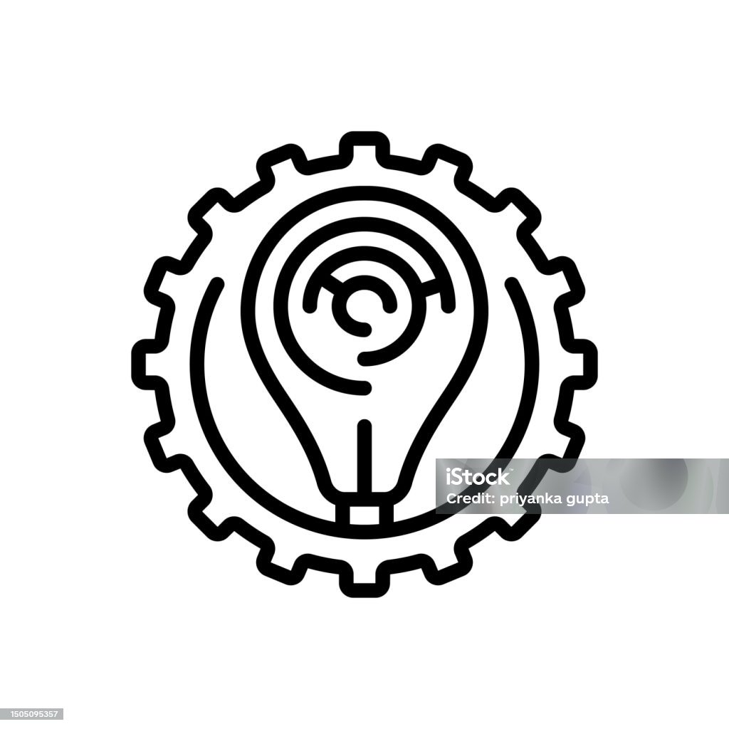 Logic Issue Icon Logic Thinking Stock Illustration - Download Image Now - Analyzing ...