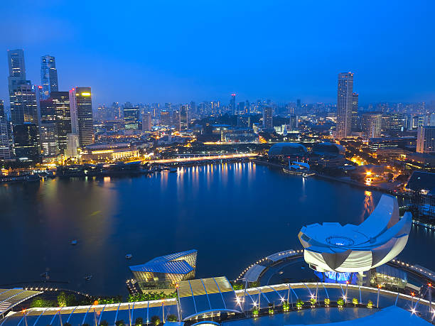 istock Night of Singapore Panorama 150512278
