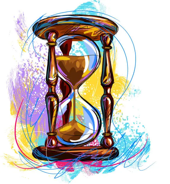 Vector illustration of Hourglass