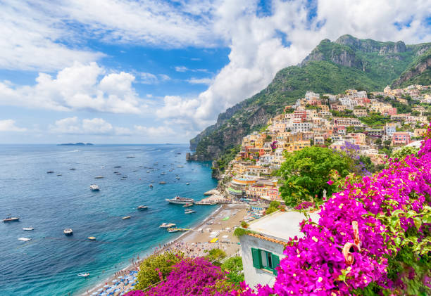 istock Landscape with Positano town, Amalfi coast, Italy 1505140219
