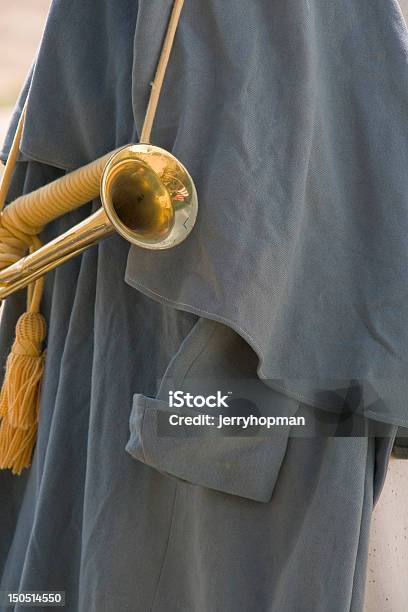 Bugle Stock Photo - Download Image Now - Brass Instrument, Bugle, Cape - Garment