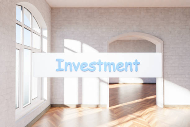 istock search box text floating in air standing in luxurious loft apartment with arched window and minimalistic interior living room design; 3D Illustration 1505167421