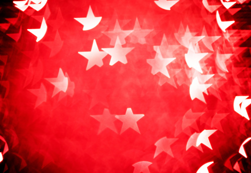 Defocused background with star shaped.