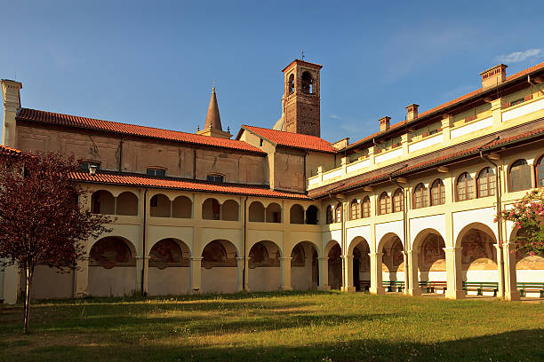 istock Old cloister and tower bell in Trecate (Italy) 150518841