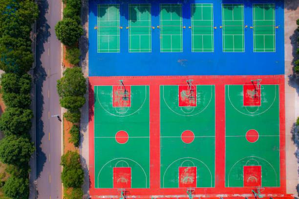 istock Aerial photography playground 1505204503