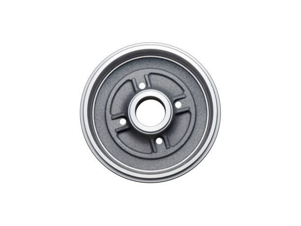 istock brake drum isolated on white background. metal car spare part 1505205113