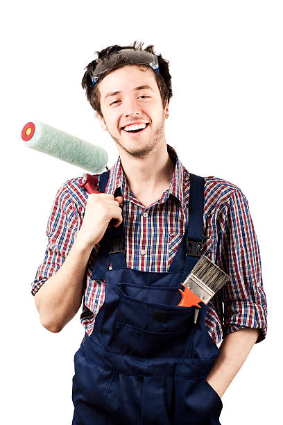istock Portrait of worker smiling 150521960